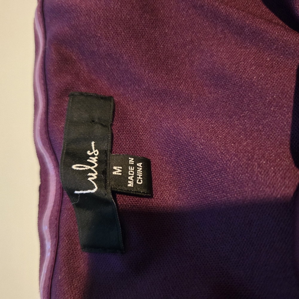 Lulus Strapless Velvet Dress with Pink Floral on Black - Picture 5 of 6